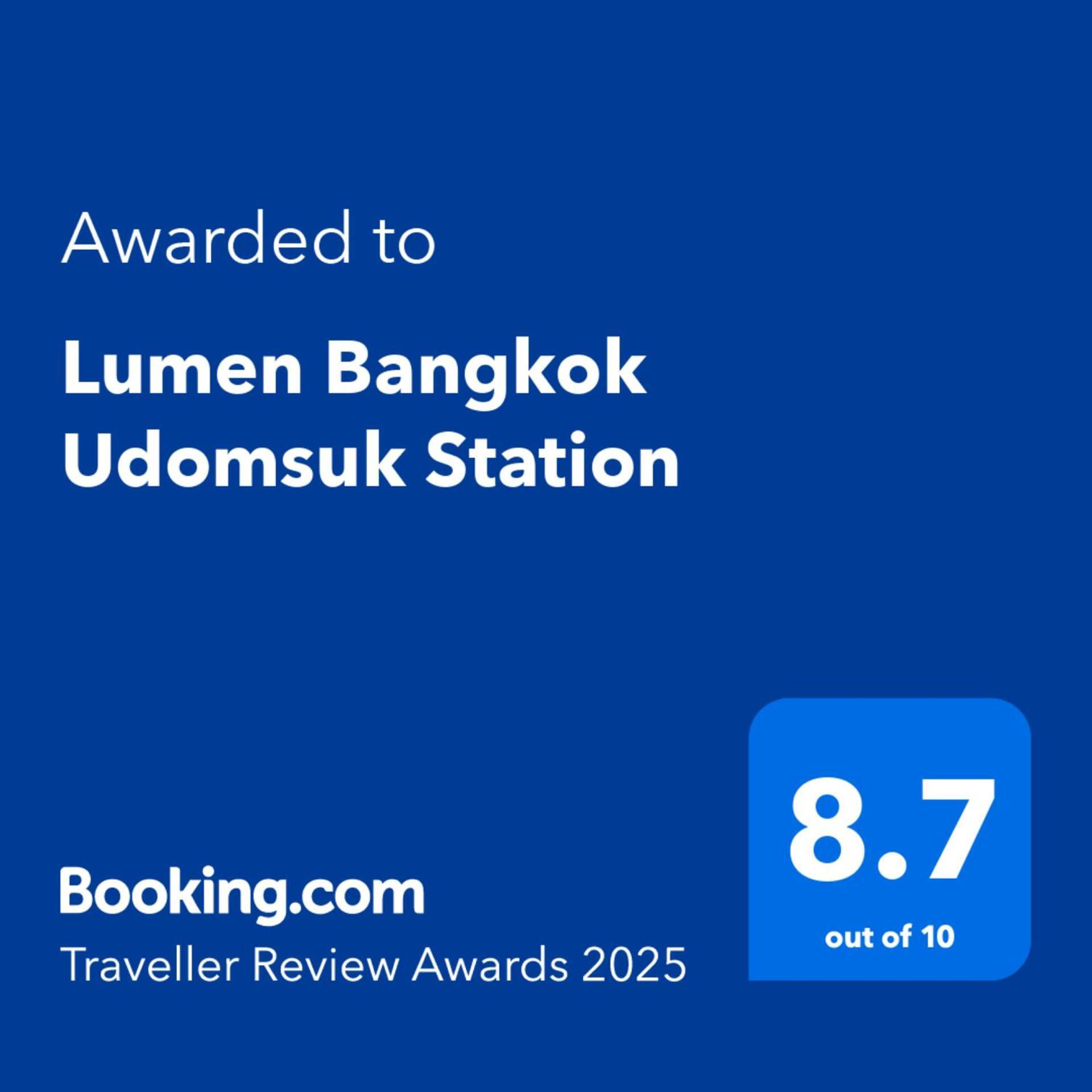Lumen Bangkok Udomsuk Station Hotel Exterior foto